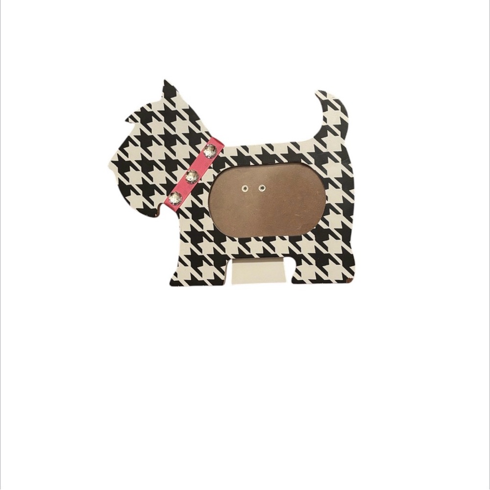 YOUNG’S INC | Art Houndstooth Pink Bling Collar Dog Picture Frame Decor Maximal
